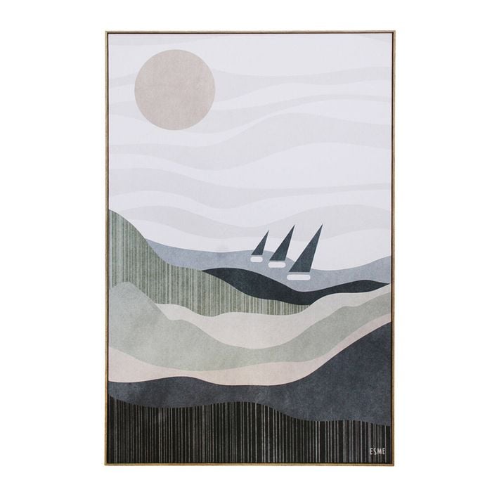 LVD Framed 60x90cm Canvas/Resin On Watch Wall Art Display