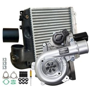 Upgrade Billet Turbo Charger With 50mm Intercooler & Hose For Toyota Hilux N70 D4d Kun26 1kd-ftv 3.0l 2005-2010