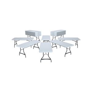 Lifetime Commercial Table and Cart Combo
