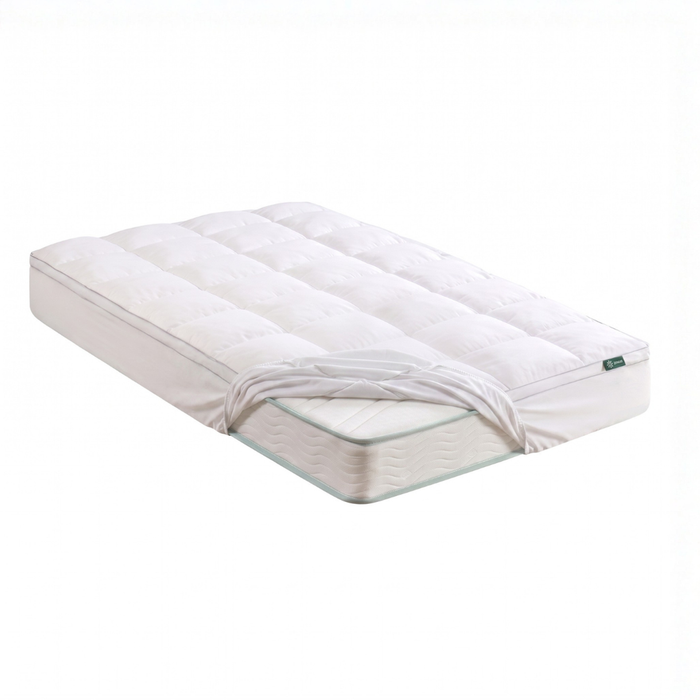 Zinus Single Bonnell Spring Mattress & Pillowtop Mattress Topper Set, Essential Quilted Inner Spring