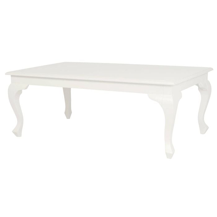Queen Anne Coffee Table - White