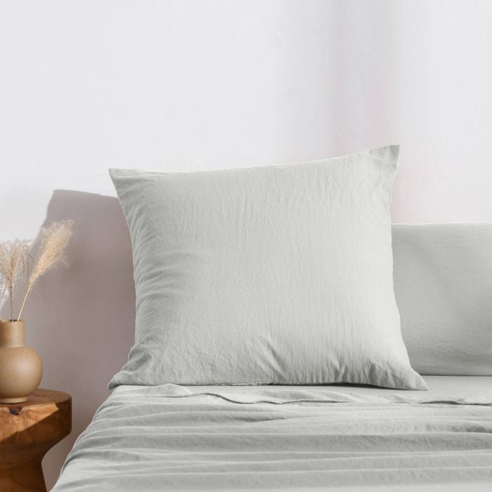Dreamaker Superfine Washed Microfibre Euro 65 X 65cm - Dove Grey