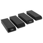 2x Auralex MoPAD Isolation Pads Pair Vibration Clear Sound  30 x 10 x 5cm Charcoal for Speaker