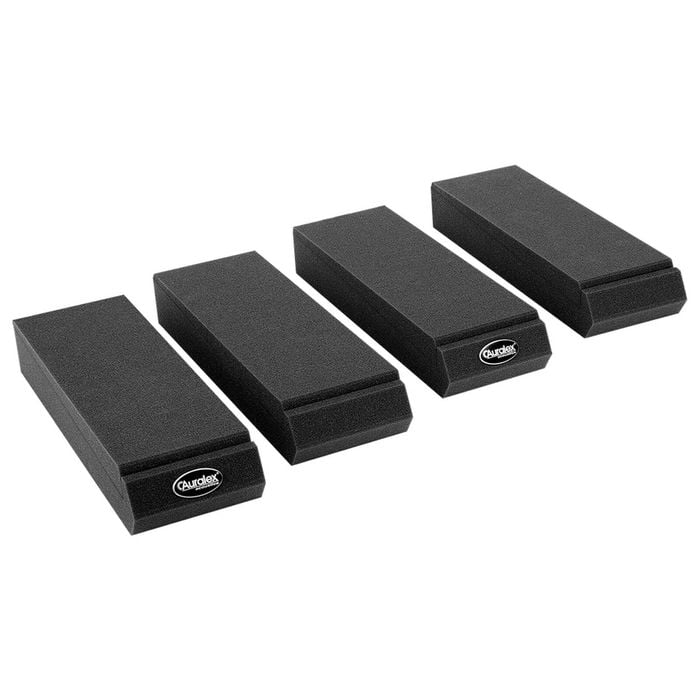 2x Auralex MoPAD Isolation Pads Pair Vibration Clear Sound  30 x 10 x 5cm Charcoal for Speaker