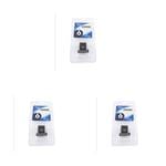 3PK Formula Sports Magnetic Pool/Billiards Chalk Holder - Black