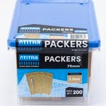 Titan 5 x 75mm 200 Piece Yellow Window Packers