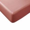 Essentially Home Living Polyester Cotton Fitted Sheet 33cm Wall Coral Single