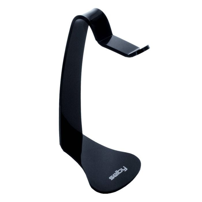 Selby Black Desktop Tabletop Headphone Headset Stand Hanger Holder DJ Gamer