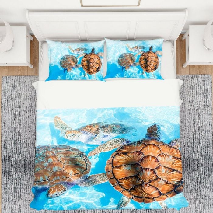 3D Sea Turtle 253 Bed Pillowcases Quilt Queen Size