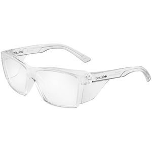 Bollé Safety Crystal Frame Clear Platinum Lens STKS 420 Safety Glasses