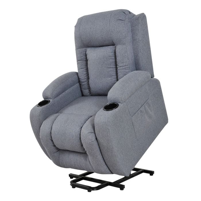 Advwin Lift Recliner Chair Padded Seat Armchair Lounge Sofa Grey