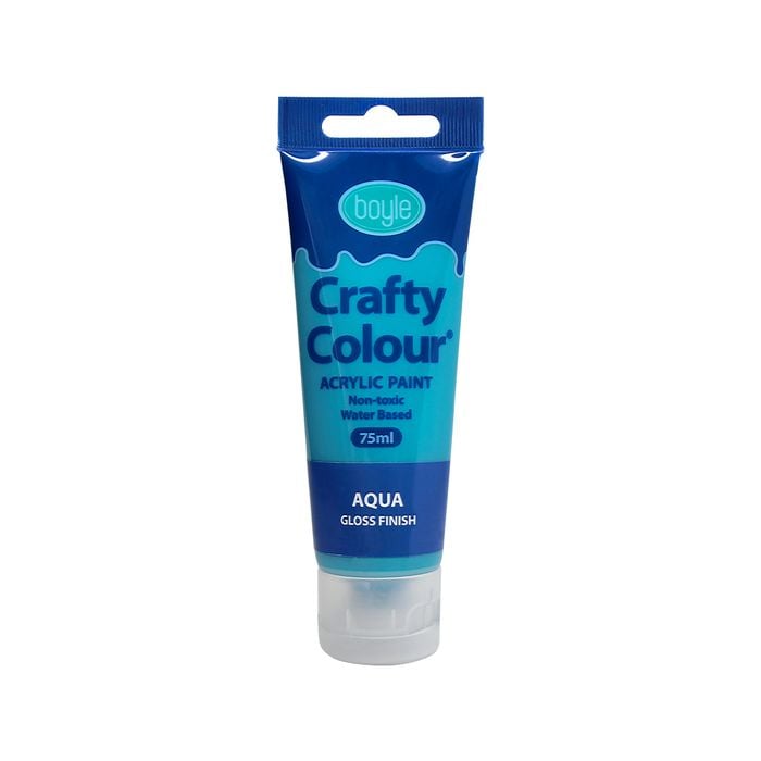 Boyle 75ml Aqua Crafty Colour Acrylic Paint