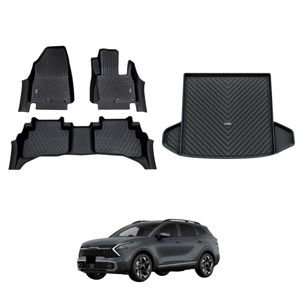 AUSGO Floor Mats & Boot Liner Set for KIA Sportage Hybrid S/SX NQ5 2021-2025 Car Floor Liners Cargo Mat