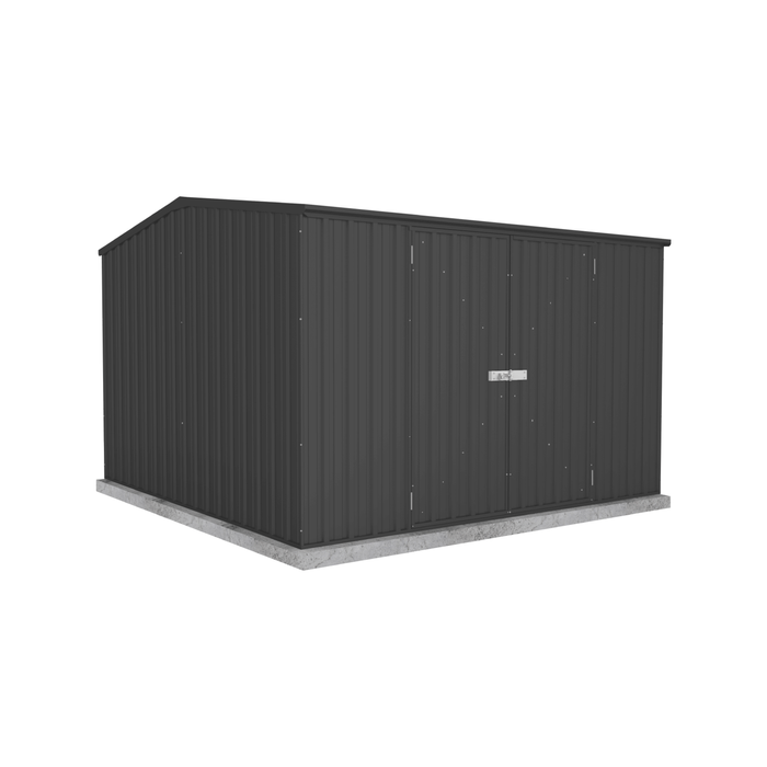 Absco Sheds 3.00 x 3.00 x 2.06m Premier Double Door Garden Shed - Monument
