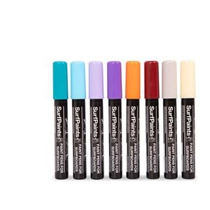 Surfpaints Pastel Acrylic Paint Pens - 4mm Durable Wide Nibs for All Surfaces