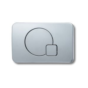 Azzurra Silver Zero Dual Flush Button To Suit OK-011B In Wall Cistern