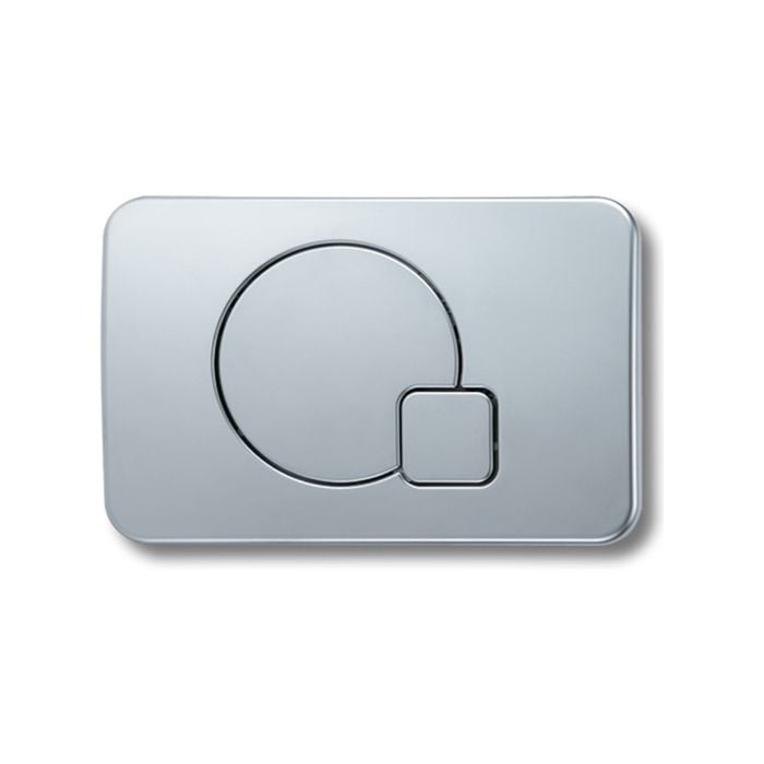 Azzurra Silver Zero Dual Flush Button To Suit OK-011B In Wall Cistern