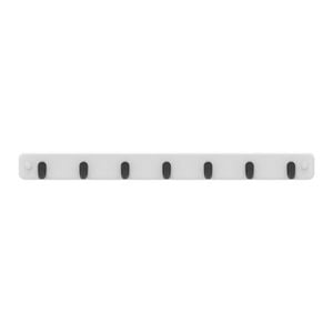 MODE 7 Black Hooks On White Board Key Rack