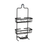 Barelli Black Over Shower Aluminium Rust Free Shower Caddy