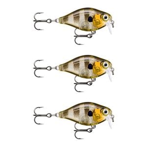 3x Rapala 3.5cm X Light Crank Shallow Run Crankbait Fishing Lures - Gill UV