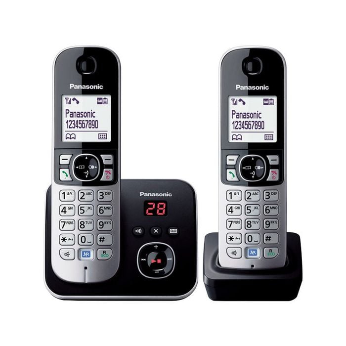Panasonic Dect Twin Pack Cordless Phone With Digital Answering