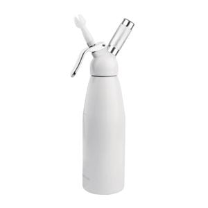Vogue Whipped Cream Dispenser Professional Metal Body 1ltr 335(h)x110(w)x94(d)mm