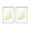 2PK Braz A3 Rome Image Photo Document Display Frame 29.7x42cm Beech