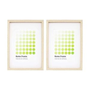 2PK Braz A3 Rome Image Photo Document Display Frame 29.7x42cm Beech