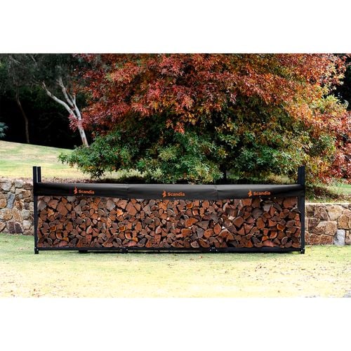 Scandia Log Storage Wood Wall Extension Kit Bunnings Australia