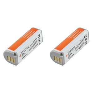 2PK Jupio Li-Ion 3.5V 800mAh Rechargeable Battery For Canon NB-9L Camera