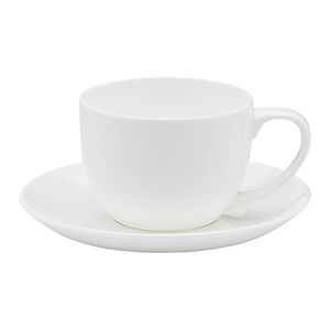 Ecology 275ml Canvas Teacup & Saucer Coffee Cup Tableware - White