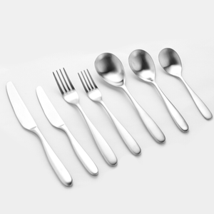 Sherwood Nouveau 42 Piece Cutlery Set Matte Silver