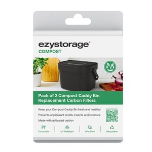 Ezy Storage Compost Carbon Filter Replacement - 2 Pack