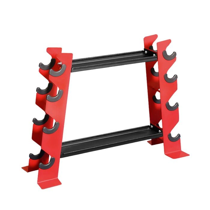 Fitnesslab 4 Tier Dumbbells Rack Stand Home Gym Strength Exercise Weights Holder