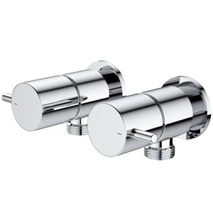 Caroma Chrome Lead Free Luna Lever Washing Machine Set