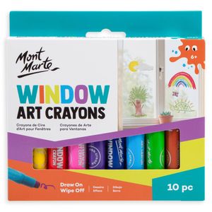 Mont Marte 10 Piece Window Art Crayons