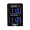 Hulk Toyota Late Dual DC Voltmeter Blue Illumination 12v 32.5 x 22mm