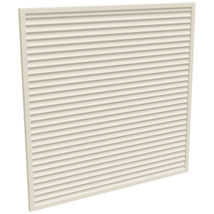 ProtectorAl 1001 - 2000 x 1001 - 2000mm Surfmist Horizontal 5mm Overlap Aluminium Welded Louver Panel