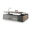 Modern Furniture PHOENIX 2.0 - Sit Stand Electric Lift Desk - Warm Oak & Black