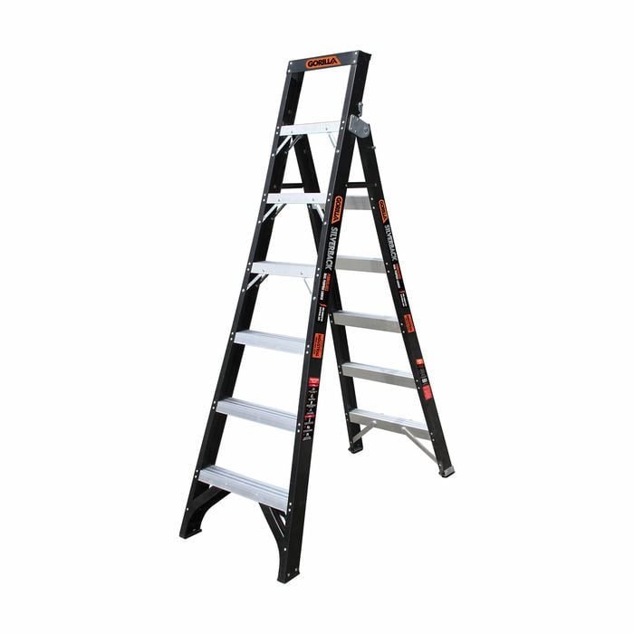 Gorilla 180kg 7 Step Silverback Fibreglass Dual Purpose Ladder