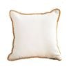 SOGA Warm Wood Tone Apricot Shell Edge Throw Pillow 45cm
