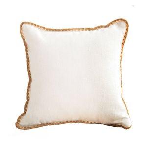 SOGA Warm Wood Tone Apricot Shell Edge Throw Pillow 45cm
