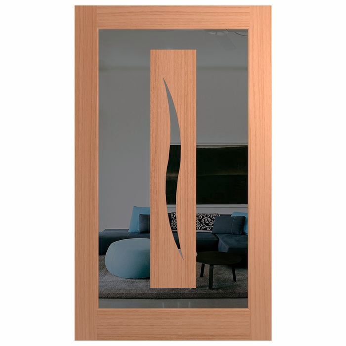 Hume 2340 x 1200 x 4mm External Door SPM Illusion Grey Tint Glass IL26