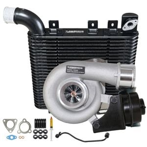 Upgrade Billet Turbo Charger With 64mm Intercooler And Genuine Oil Feed Pipe For Hyundai Santa Fe D4eb 2.2l 2006-2009