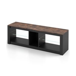 Costway Tv Table Stand Led Console Table Storage Cabinet Display Furniture