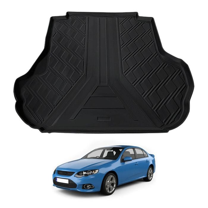 AUSGO Boot Liner for Ford Falcon FG ecoLPi Series 2008-2014 Cargo Trunk Mat Boot Mat