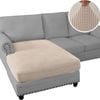 Smarcute 2 Seater Sectional Sofa Couch Lounge Chaise Cushion Seat Cover Natural (1 Chaise Seat Only)