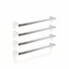 Forme 600mm Square Brushed Stainless Steel PVD Single Heated Rail