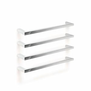 Forme 600mm Square Brushed Stainless Steel PVD Single Heated Rail