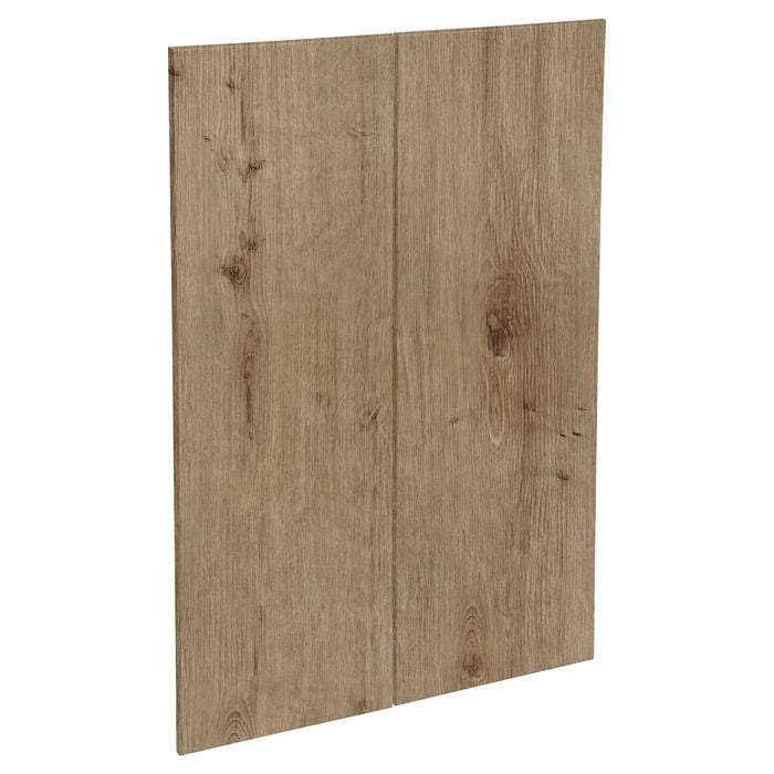 Kaboodle 900mm Spiced Oak Modern Medium Pantry Doors - 2 Pack